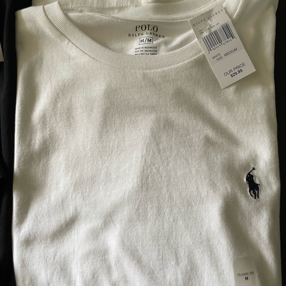 (2) Polo Ralph Lauren Classic Fit V-Neck T-Shirts / NWT / Size Medium - Picture 3 of 11